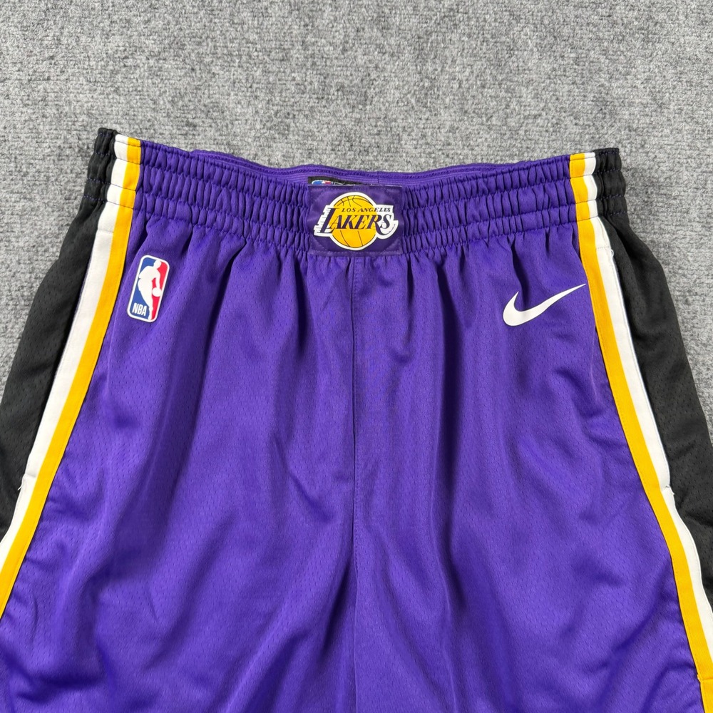 Nike Basketball Shorts Mens Medium Purple LA Lakers NBA Dri-FIT Athletic Gym